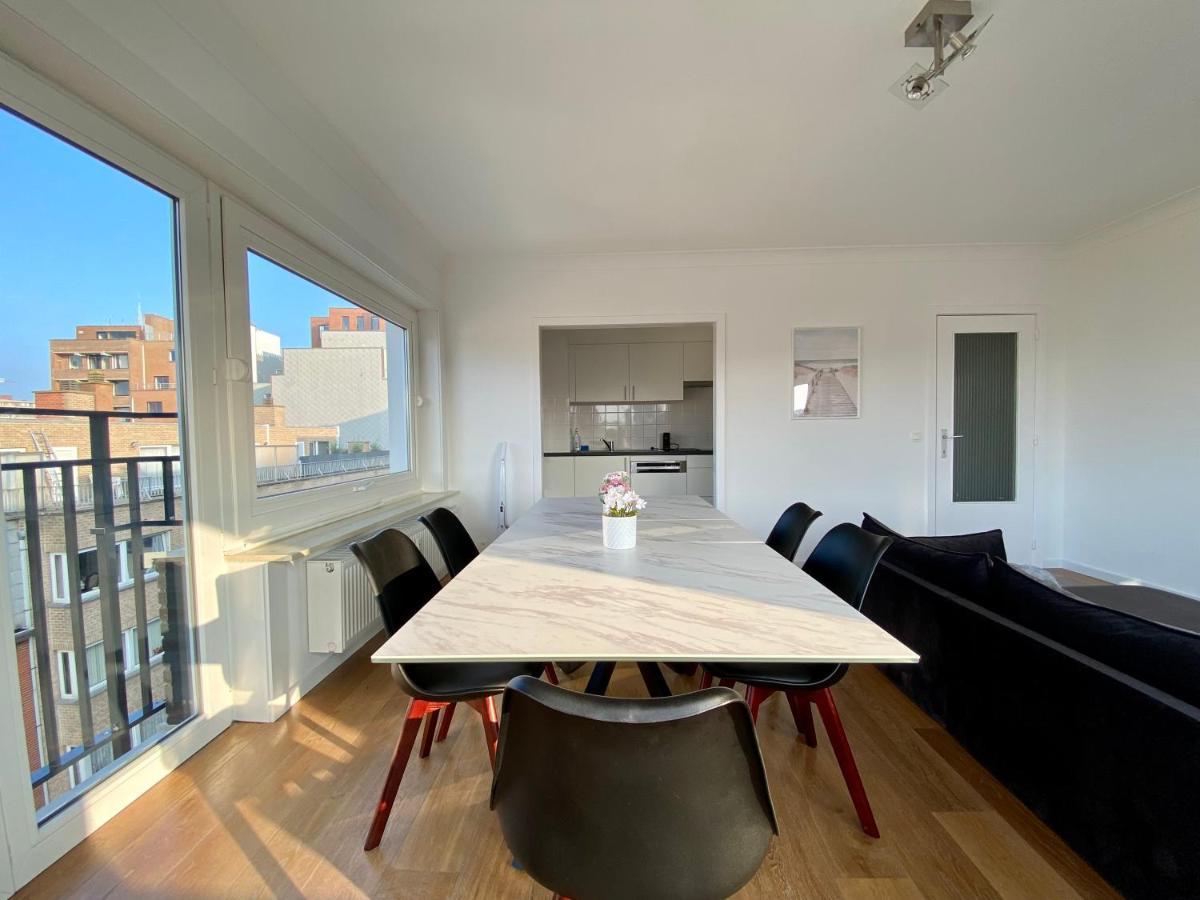 Luxury 3 Bedroom Apartment On The Top Floor With Panoramic View Oostende Bagian luar foto